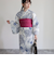【WEB限定/全3色】花柄浴衣2点セット