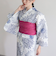【WEB限定/全3色】花柄浴衣2点セット