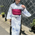 【WEB限定/全3色】花柄浴衣2点セット