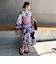 【WEB限定/全3色】花柄浴衣2点セット