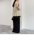 リネン混Ｖカラージレ