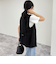 リネン混Ｖカラージレ