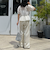 クロップドペプラムブラウス