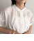 クロップドハーフスリーブブラウス