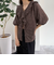 レースフリルカラーブラウス