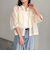 半袖シアーストライプシャツ