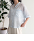 半袖シアーストライプシャツ