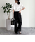 ラッフルショルダー半袖Tシャツ