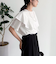 ラッフルショルダー半袖Tシャツ