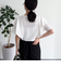 ラッフルショルダー半袖Tシャツ