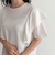 ラッフルショルダー半袖Tシャツ