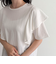 ラッフルショルダー半袖Tシャツ