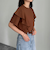 ラッフルショルダー半袖Tシャツ
