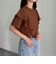 ラッフルショルダー半袖Tシャツ