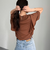 ラッフルショルダー半袖Tシャツ