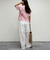 ラッフルショルダー半袖Tシャツ