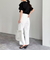 ラッフルショルダー半袖Tシャツ