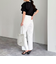 ラッフルショルダー半袖Tシャツ