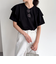 ラッフルショルダー半袖Tシャツ