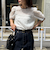 シアージャガードパイピング半袖ブラウス
