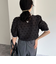 シアージャガードパイピング半袖ブラウス