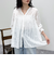 コットンギャザーオーバーブラウス