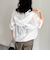 シアーフーディハーフスリーブシャツ