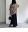 シアーフーディハーフスリーブシャツ