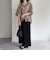 シアーフーディハーフスリーブシャツ