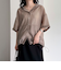 シアーフーディハーフスリーブシャツ