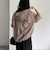 シアーフーディハーフスリーブシャツ