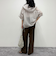 シアーフーディハーフスリーブシャツ