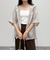 シアーフーディハーフスリーブシャツ