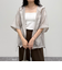 シアーフーディハーフスリーブシャツ