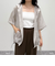 シアーフーディハーフスリーブシャツ