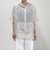 シアーフーディハーフスリーブシャツ