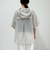 シアーフーディハーフスリーブシャツ