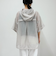 シアーフーディハーフスリーブシャツ