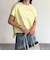 袖折り返しちびロゴTシャツ