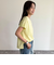 袖折り返しちびロゴTシャツ