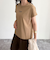 袖折り返しちびロゴTシャツ