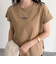 袖折り返しちびロゴTシャツ