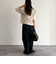 ピグメント刺繍クロップドTシャツ