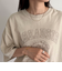 ピグメント刺繍クロップドTシャツ