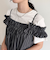 マルチウェイストライプノースリーブブラウス