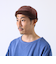 【GLOSTER/グロスター】コンビネーションロールキャップ 異素材ミックス スエード×コーデュロイ