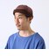 【GLOSTER/グロスター】コンビネーションロールキャップ 異素材ミックス スエード×コーデュロイ