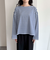ボーダーハートパッチプルオーバー