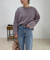 ボーダーハートパッチプルオーバー