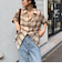 オンブレーチェック柄シャツ